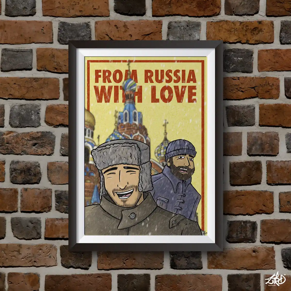 Ilustración digital de boda "From Russia with love" con Procreate por Ziro Pictures INK